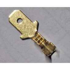 TERMINAL PARA CABLE AISLADA MACHO Corto Dorado (50 pzas)