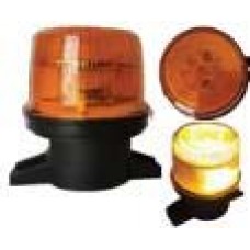 TORRETA 6 Leds con Luz Preventiva-Estrobo-Fija-Giratorio Medida 7.5 x 9 cmts 12-24V Ambar