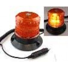 TORRETA con Iman Luz Estrobo-Giratorio Medida 14.8 x 12 cmts Conector para Encendedor 12-24V AMbar