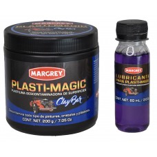 PLASTILINA DESCONTAMINADORA Margrey 200 gr con agente lubricante 60 ml