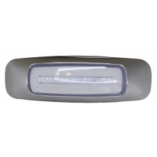 PLAFON OVALADO Bisel Cromado Gel (Luz Led Alta-Baja-Estrobo) 12/24v con 4 Leds 1