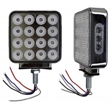 PLAFON DIRECCIONAL CUADRADO 32 Leds 12/24v (Doble Cara Luz Fija-Estrobo) 4