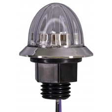 PLAFON REDONDO WATERMELON Mini Tipo Boton 2 Leds 12v (Luz Fija-Estrobo) 3.5 x 5cm ICE AZUL  (2 Pzas)