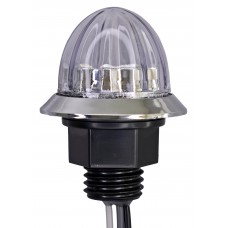 PLAFON REDONDO WATERMELON Mini Tipo Boton 2 Leds 12v (Luz Fija-Estrobo) 3.5 x 5cm BLANCO  (2 Pzas)