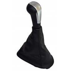 PERILLA PALANCA VELOCIDADES CHEVROLET Spark Mod. 13-17 Beat Mod.18-21 STD. 5 VELOCIDADES con FUNDA DE PIEL NEGRA GRIS