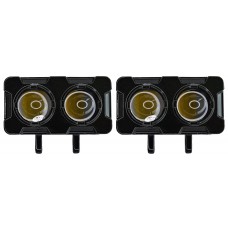 FARO RECTANGULAR Mini (Luz-Fija) 20 watts 2 leds 12v 7 x 3.5 cm (2 Piezas) AMBAR-BLANCO