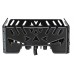 FARO RECTANGULAR Mini (Luz-Fija) 30 watts 3 leds 12/24v 7 x 3.5 x 3.5 cm (2 Piezas) AMBAR-BLANCO