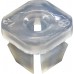 GRAPA UNIVERSAL CHEVROLET Mod. 67+ para tornillo #8-10 tablero - Carroceria alto 0.9 cm. 4 patas (20 pzas)