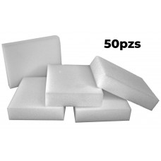 ESPONJA BLANCA CUADRADA  (50 pzas)