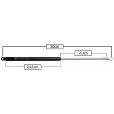 AMORTIGUADOR PARA PUERTA TRASERA DE GAS VOLKSWAGEN Caribe-Atlantic (47.9 kg.=469 nw) * Largo=50 Cilindro=24.5 Varilla=21 cm 