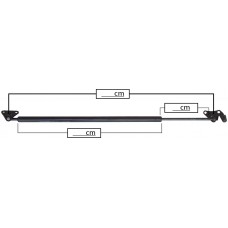 AMORTIGUADOR PARA PUERTA TRASERA DE GAS TOYOTA Hiace Mod. 04-14 * 3 Ptas. Largo=79 Cilindro=53 Varilla=21 cm . IZQUIERDO