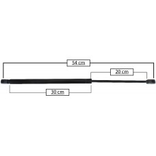 AMORTIGUADOR PARA PUERTA TRASERA DE GAS CHEVROLET Meriva Mod. 01-12 Largo=54 Cilindro=30 Varilla=20 cm 