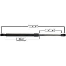 AMORTIGUADOR PARA VIDRIO TRASERO DE GAS FORD Excursion Mod. 00-05 Largo=37.5 Cilindro=20 Varilla=13.5 cm 