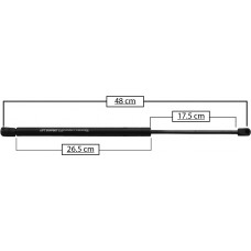 AMORTIGUADOR PARA VIDRIO TRASERO DE GAS FORD Explorer Mod. 03-09 * Largo=48 Cilindro=26.5 Varilla=17.5 cm 