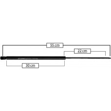 AMORTIGUADOR PARA VIDRIO TRASERO DE GAS CHEVROLET Astro 85-05 Safari 92-00 (48.4 kg.=474 nw) * Largo=55 Cilindro=30 Varilla=22 cm 