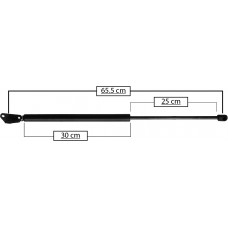 AMORTIGUADOR PARA CAJUELA DE GAS TOYOTA Camry Wagon 92-96 (45.9 kg.=450 nw) * Largo=65.5 Cilindro=30 Varilla=25 cm . IZQUIERDO