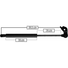 AMORTIGUADOR PARA COFRE DE GAS TOYOTA Camry Mod. 92-96 * Largo=39.5 Cilindro=18 Varilla=14 cm . DERECHO