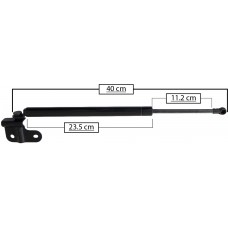 AMORTIGUADOR PARA COFRE DE GAS NISSAN Maxima Mod. 89-94 Largo=40 Cilindro=23.5 Varilla=11.2 cm  IZQUIERDO
