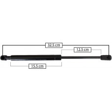 AMORTIGUADOR PARA COFRE DE GAS NISSAN Armada-Titan Mod. 04-08 Pathfinder Mod. 04 Largo=32.5 Cilindro=15.5 Varilla=12.5 cm 