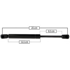 AMORTIGUADOR PARA COFRE DE GAS FORD Mondeo Mod.01-06 (67.7 kg.=663 nw) * Largo=25 Cilindro=12.5 Varilla=8.5 cm 