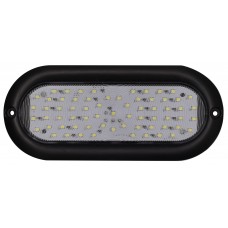 PLAFON OVALADO Bisel Negro (Luz Led Alta-Baja-Estrobo) 12-24v con 54 Leds (DOT) 2