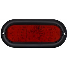 PLAFON OVALADO Bisel Negro (Luz Led Alta-Baja-Estrobo) 12-24v con 54 Leds (DOT) 2