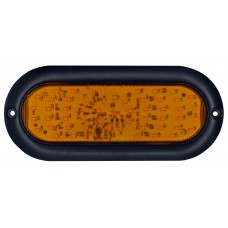 PLAFON OVALADO Bisel Negro (Luz Led Alta-Baja-Estrobo) 12-24v con 54 Leds (DOT) 2
