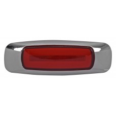 PLAFON OVALADO Bisel Cromado Ojo de Angel Tipo Gel (Luz Led Alta-Baja-Estrobo) 12-24v con 4 Leds 1