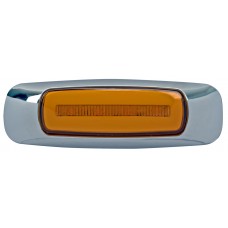 PLAFON OVALADO Bisel Cromado Ojo de Angel Tipo Gel (Luz Led Alta-Baja-Estrobo) 12-24v con 4 Leds 1