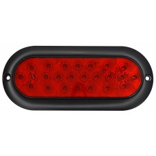 PLAFON OVALADO Bisel Negro (Luz Led Alta-Baja-Estrobo) 12-24v con 24 Leds 2