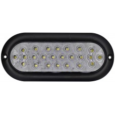 PLAFON OVALADO Bisel Negro (Luz Led Alta-Baja-Estrobo) 12-24v con 24 Leds 2