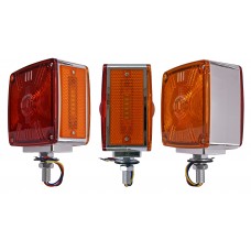 PLAFON DIRECCIONAL CUADRADO Bisel Cromado Tipo Retro (Luz Led Fijo-Lateral-Estrobo) 12-24v con 54 Leds+ 6 Laterales 4
