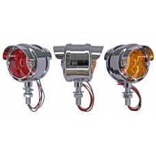 PLAFON DIRECCIONAL REDONDO 30 Leds con Bisel (Luz Alta-Baja-Estrobo) 12-24V Ambar-Rojo 3