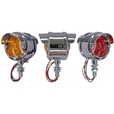 PLAFON DIRECCIONAL REDONDO 30 Leds con Bisel (Luz Alta-Baja-Estrobo) 12-24V Ambar-Rojo 3