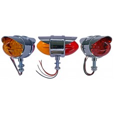 PLAFON DIRECCIONAL REDONDO 30 Leds Tipo Punta Zepelin (Luz Alta-baja-Estrobo) 12-24V 2