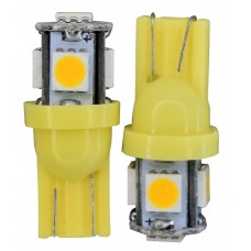 FOCO PELLIZCO Con 5 hiper leds TIPO MAZORCA AMARILLO (2 Piezas) 
