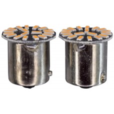 FOCO LED Base 7507 1 Polo con 19 Hiper Led (Estrobo) AMARILLO (2 piezas)