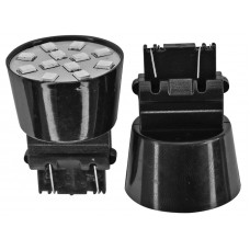 FOCO LED Base 3157 2 Polos con 12 Leds (Alta-Baja) AZUL (2 piezas)
