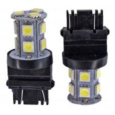 FOCO LED Base 3157 2 Polos con 13 Hiper Led (Luz Alta-Baja) BLANCO (2 piezas)