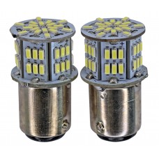 FOCO LED  Base 1034 2 Polos con 54 Hiper Led (Luz Alta-Baja)  BLANCA (2 Piezas)