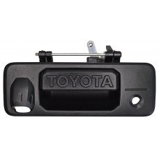 MANIJA EXTERIOR TOYOTA Tacoma 16-20 Tundra 14-21 con Hoyo para Camara Negra Plastico ORIGINAL TAPA TRASERA