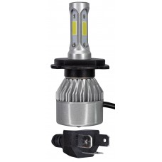 FOCO HID LED H4 3 Caras COB (Luz Alta y Baja) 24w 28000 LX (2 Piezas)