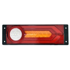 CALAVERA NISSAN D21-D22-NP300-Estaquita (Direccional AMBAR) (Ojo de Angel Alta-Baja-Estrobo ROJO) (Luz Led Fija-BLANCO) con 37 Leds 12v 9.9 x 30.5 cm (2 pzas)