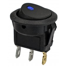 SWITCH INTERRUPTOR UNIVERSAL Boton Azul con Led (10 pzas)