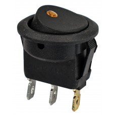 SWITCH INTERRUPTOR UNIVERSAL Boton Amarillo con Led (10 pzas)