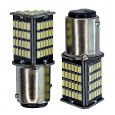 FOCO LED Base 1034 2 Polos con 87 Hiper Led (Luz Fija-Estrobo) BLANCO (2 Piezas)