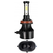 FOCO HID LED H11 4 Caras con Balastra 24w 28000 LX (2 piezas)