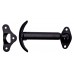 GANCHO METALICO PARA COFRE UNIVERSAL Negro con resorte y curva 90° (10 cm. Largo) NACIONAL