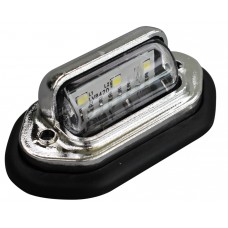 PLAFON LUZ DE MATRICULA UNIVERSAL Cromado con 3 Leds 12v 7.5 cm. x 4 cm. X 3 cm. PLAFON LUZ DE MATRICULA UNIVERSAL Cromado con 3 Leds 12v 7.5 cm. x 4 cm. X 3 cm.